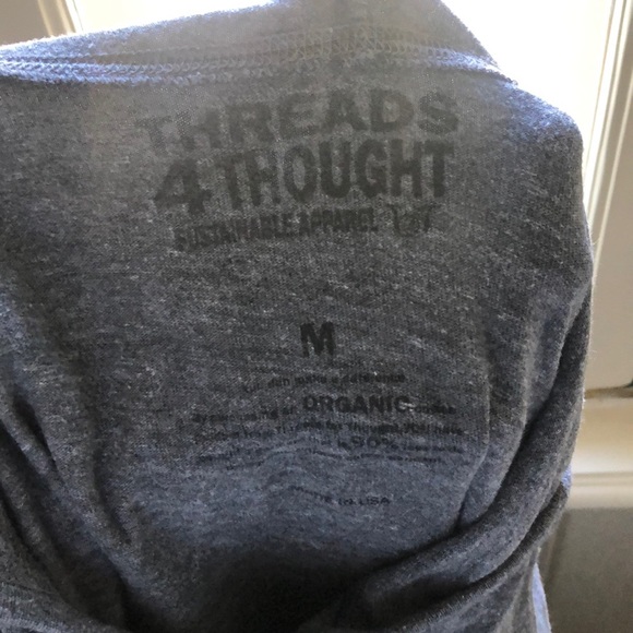 Threads 4 thought grey organic cotton sweater! - Picture 2 of 2
